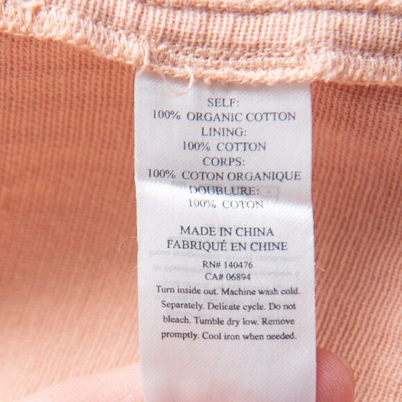 Faherty Hidden Hills Organic Cotton Tie Front Jacket Natural Preppy Size Large - Picture 5 of 7